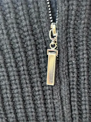 La Ligne x Target Sweater 4X Navy White Cable Knit Quarter Zip Plus Size Coastal thumbnail 10
