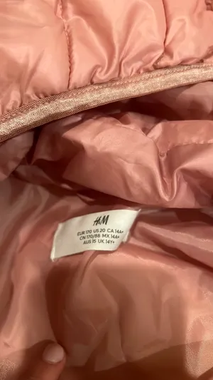Pink H&M Puffer Jacket thumbnail 5