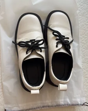 Women’s White Platform Oxford Shoes Size 5.5 thumbnail 1