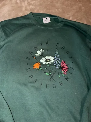 Santa Cruz Skateboards Forest Green Floral Crew Sweatshirt thumbnail 2