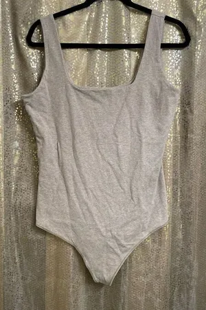 Abercrombie & Fitch Brown Cotton Seamless Fabric Tank Bodysuit, XXL thumbnail 1