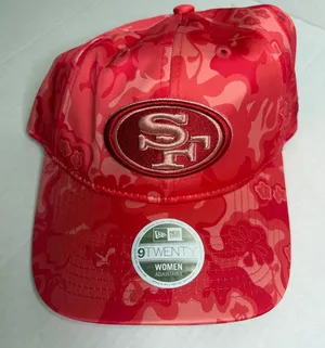 New Era San Francisco 49ers‎ Womens 9Twenty Floral Camo Adjustable Hat thumbnail 1