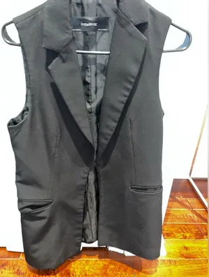 ZARA WOMENS BLACK BLAZER VEST SLEEVELESS am thumbnail 1