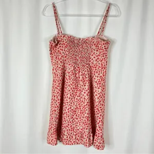 Princess Polly Deniz Pink Red Floral Smocked Mini Dress Coquette Womens 6 thumbnail 5