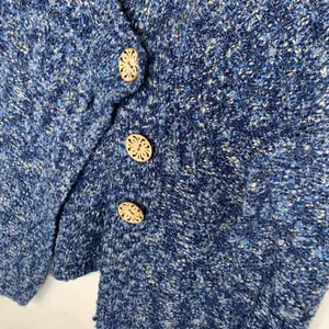 Vintage Blue Cottagecore Cardigan Sweater Sz Medium thumbnail 7