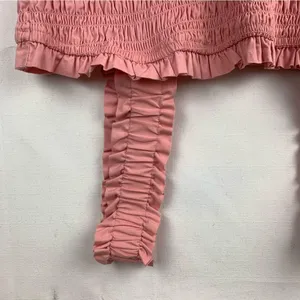 Abercrombie & Fitch women's XXL Pink tiered maxi Smocked Dress preppy guest 2x thumbnail 7