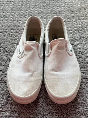 White Vans Slip-On Women’s 10 thumbnail 3