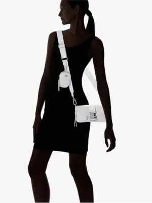 NWT Steve Madden Move Utility Crossbody Bag Cream and Tan With FLAWS thumbnail 4