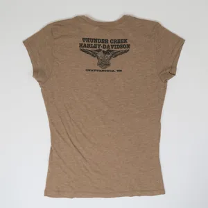 Y2K 2010 Harley Davidson Shirt Tan Size L thumbnail 4