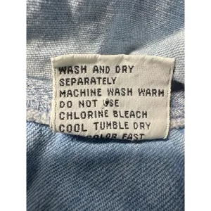 HEY MAN STYLE‎ AND SUBSTANCE Denim Hoodie Shirt Blue Washed Cotton Size L thumbnail 5
