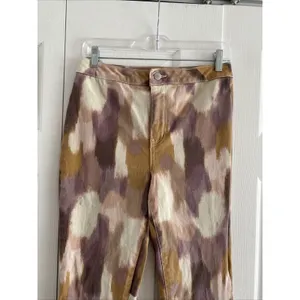 Versona Abstract Print Flare Jeans Womens‎ Size 28 Brown Tan Boho Denim thumbnail 2