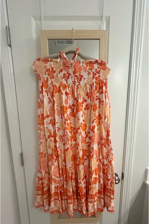 Floral dress Orange thumbnail 2
