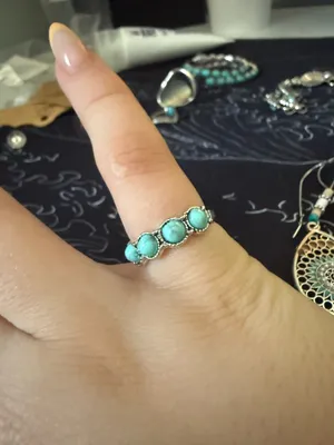 Turquoise Boutique Ring Silver thumbnail 1