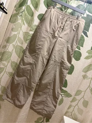 Women's Beige Cargo-Style Elastic-Waist Pants thumbnail 1