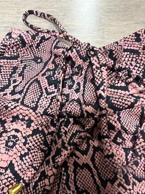 snakeskin print leggings Pink Size one size thumbnail 4