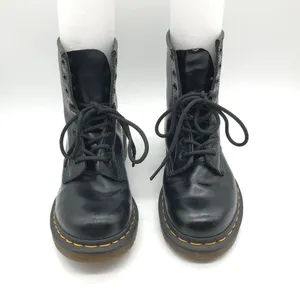 Dr. Martens Womens 1460 Patent Leather Lace Up Boot Black 6 thumbnail 3