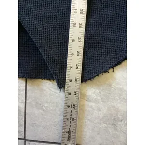 POL Womens Waffle Knit Shacket Charcoal Gray Contrast Pocket Cotton Shirt Jacket thumbnail 5