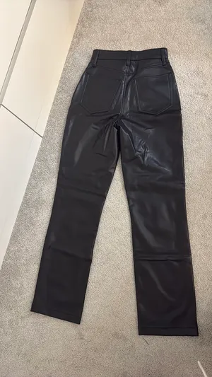 Abercrombie Curve Love Leather Vegan Pants thumbnail 4