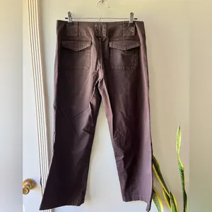 Banana Republic• brown stretch wide leg ankle•sz 8 thumbnail 2