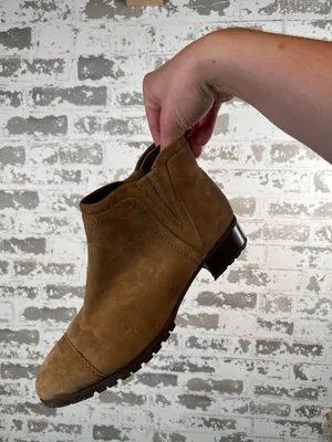 Nine West | women suede tan booties thumbnail 1