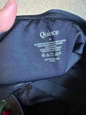 NWT Quince Italian Cross-Back One-Piece Swimsuit black extra small thumbnail 6