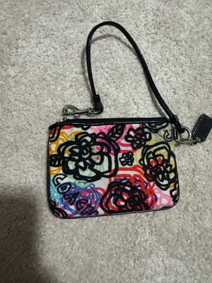 Coach Poppy Floral Graffiti wristlet thumbnail 3