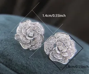Sophisticated Rose-Shaped Stud Earrings NWT thumbnail 4
