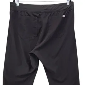 FIGS Technical Womans Scrub Pants XLT XL Tall Black Highrise Livingston Wide Leg thumbnail 4