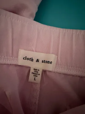 Anthropologie Cloth & Stone Joggers Pants Pink Size Large thumbnail 3