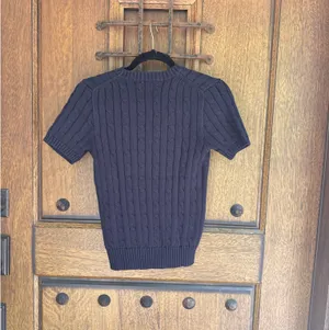 Polo by Ralph Lauren Navy Cable-Knit Short-Sleeve Sweater Size XS thumbnail 5