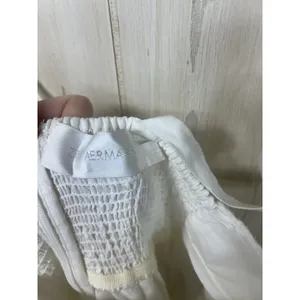 Zimmermann Linen White Eyelet Broderie Sun Dress Bridal Resort Size 0 thumbnail 10