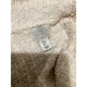 Joie Cardigan Sweater Womens Small Beige White Long Open Front Cozy Knit Aztec thumbnail 4