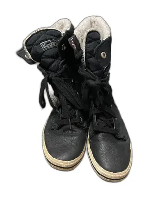 Keds Black Juliet high-top hybrid sneaker Winter Boot 8 1/2 thumbnail 1