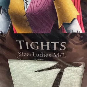 Disney Tim Burton's The Nightmare Before Christmas Tights Ladies M/L NEW NIP thumbnail 3
