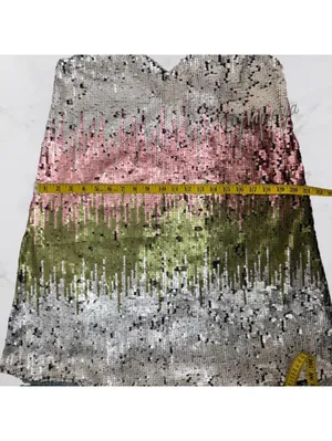 Loveriche Women's Ombre Matte Sequin Cami Slip Dress Summer Y2K Style Size S thumbnail 6