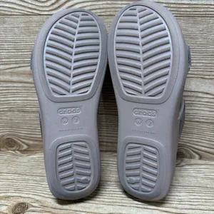 Crocs Monterey‎ Metallic Wedge Shoes Sz 7 Slip On Comfort Cushion Sandals 207144 thumbnail 7