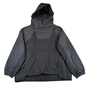 FP Movement Free People Black Asymmetric Zip Mixed Media Hoodie OB1604686 Large thumbnail 1