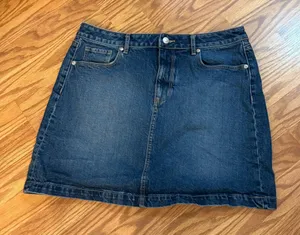 LOFT Women's Medium Wash Denim Mini Skirt thumbnail 1