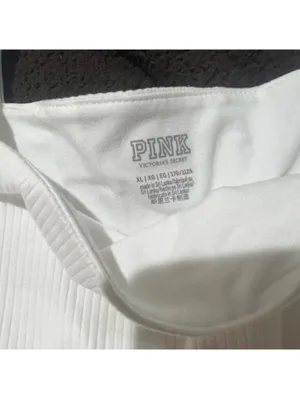 Victoria's Secret Pink White Ribbed Mini Dress XL thumbnail 5
