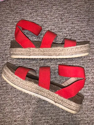 Platform Sandal Red Size 7 thumbnail 1