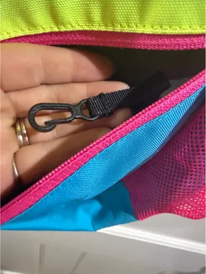 KAVU Rope Sling Bag Neon Lime Blue Pink Colorblock Y2K Outdoor Crossbody thumbnail 7