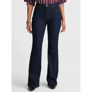 Madewell The Curvy Stretch Flare Jean Rinse Wash Dark Blue High Rise US 28 NWT thumbnail 2