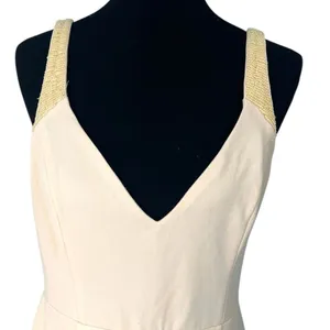 LULU's | XL | Infinite Glory Maxi Dress Beaded Butter Yellow Long Formal V Neck thumbnail 4