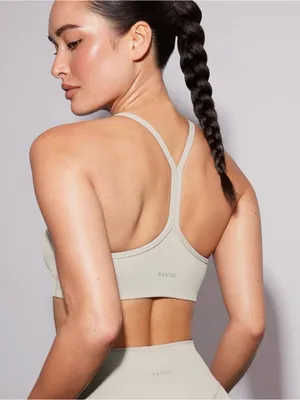 PAVOI ACTIVE Yoga Racerback Bra - Buttery Soft FlexFlow - Size M - Beige thumbnail 2