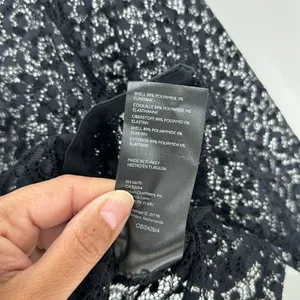 Maeve For Anthropologie Black Lace Button Down Blouse sexy grunge goth size XS thumbnail 8