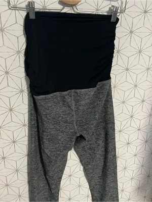 Beyond Yoga Charcoal Spacedye Maternity Legging Gray Size M thumbnail 7