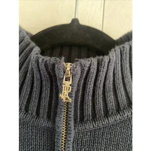 Lauren Ralph Lauren Quarter Zip Pullover Size XL Navy Crest Preppy Blue Cotton thumbnail 3