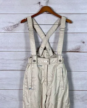 Spyder XT.L Women Ski Bibs Sz 8 Beige Thinsulate Insulation Snow Sports Gorpcore thumbnail 4