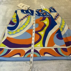 Zara Colorful Abstract Mini Skirt, Size XS, Vibrant Colors thumbnail 9