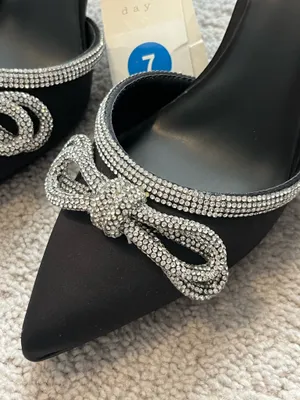 A New Day Black Pointed Heels thumbnail 3